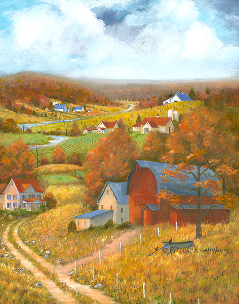 Harvest Gold Painting by Mary Ann Vessey