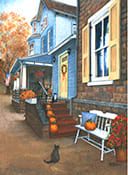 Peeping Toms Mini Canvas Painting by Mary Ann Vessey