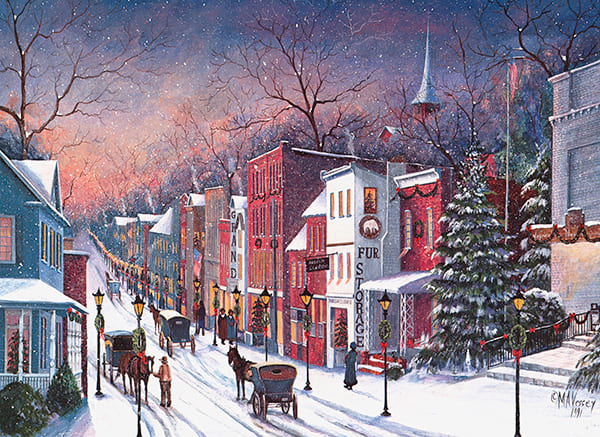 Main Street Painting by Mary Ann Vessey