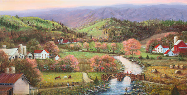 Springtime in the Mountains Painting by Mary Ann Vessey