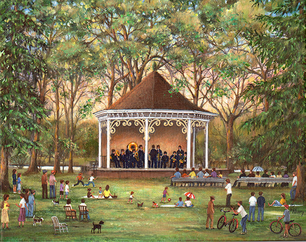Summer Concert Painting by Mary Ann Vessey