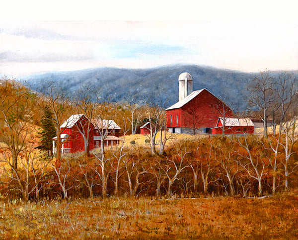 Trimbles Mill Painting by Mary Ann Vessey