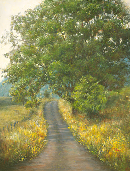 Country Road Painting by Mary Ann Vessey