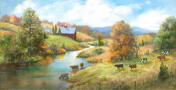 Rainbow Herd Painting by Mary Ann Vessey