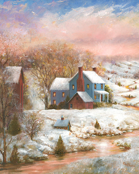 Spring House Painting by Mary Ann Vessey