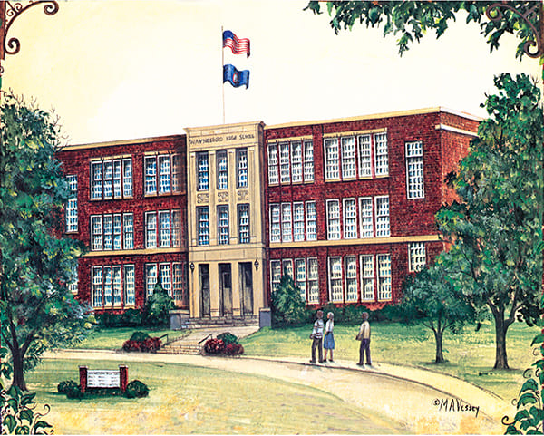 Waynesboro High School Painting by Mary Ann Vessey