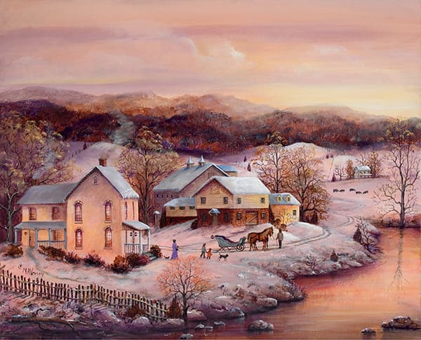 Winter Landscape Paintings | Winter Scene Paintings | MA Vessey