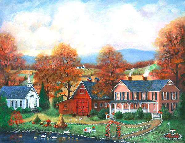 Fall Landscape Paintings | Autumn Paintings | Mary Ann Vessey