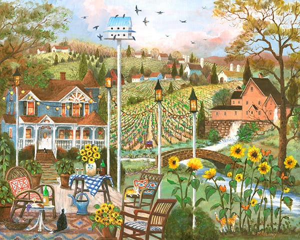 Original American Folk Art Paintings by Mary Ann Vessey